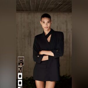 Zara Black Women's Blazer with Modern Design